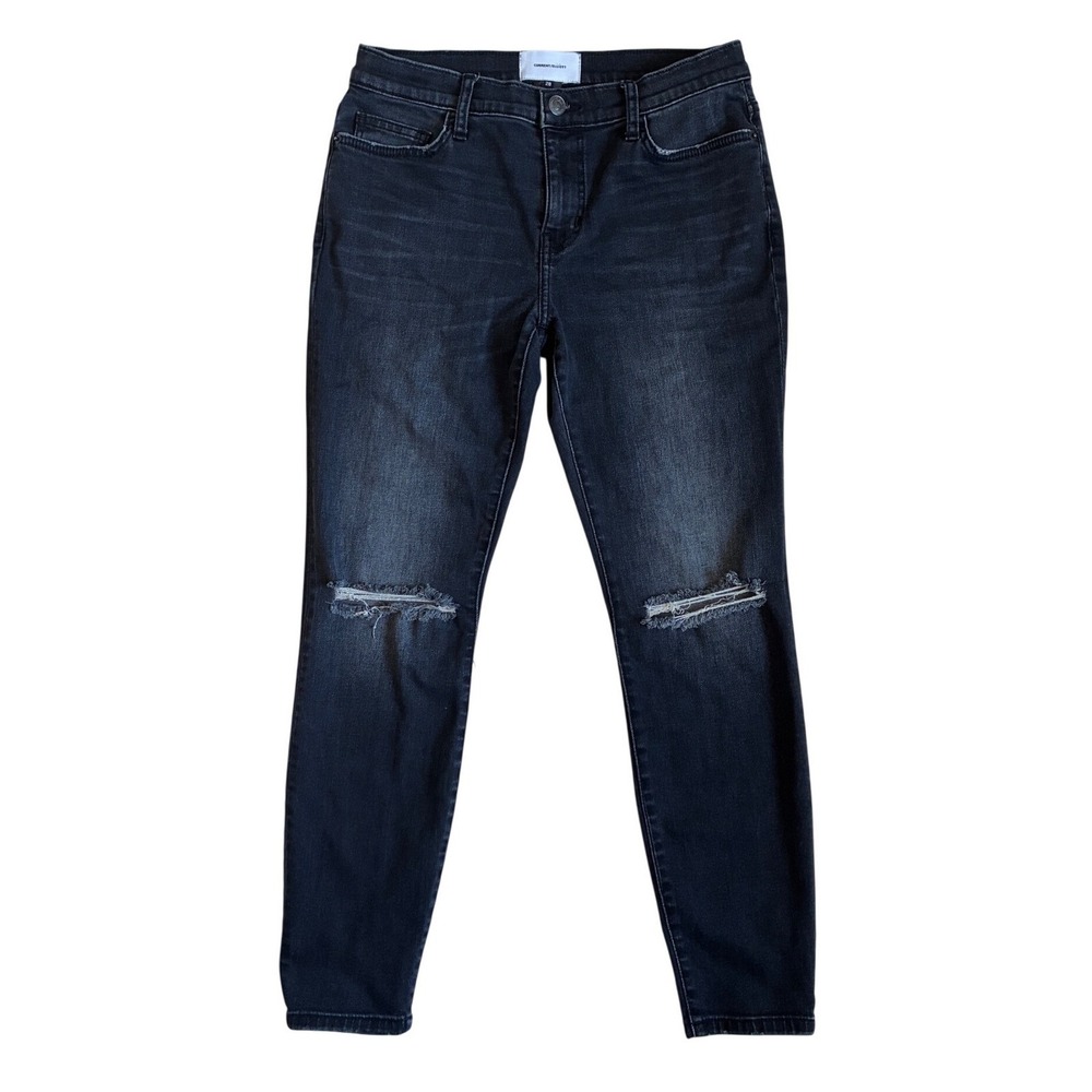 Current Elliott The Stiletto‎ Skinny Jeans 28 Two Year Destroy Grey Distressed